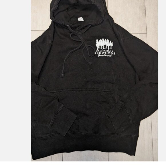 California Redwoods Trees Of Mystery Black Hoodie Mens Size S - Picture 2 of 4